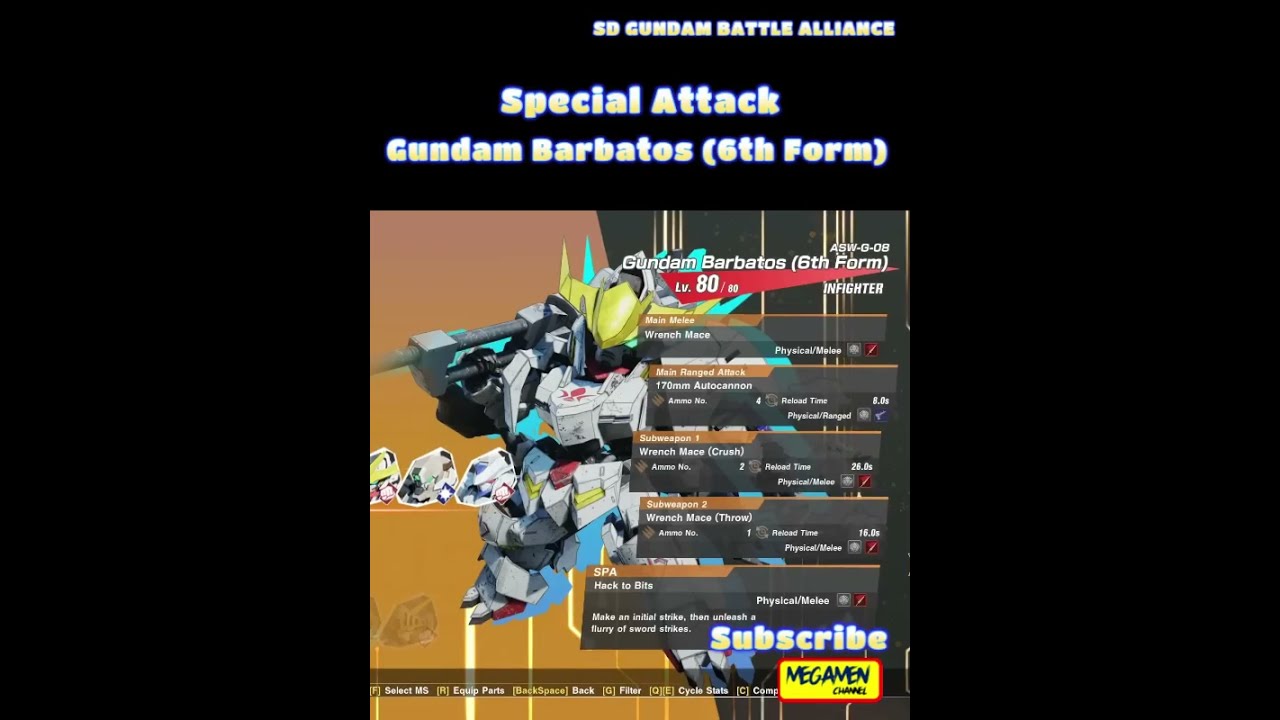 Special Attack Gundam Barbatos 6th Form