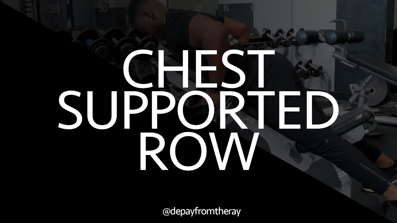 Chest supported row Seal row YouTube