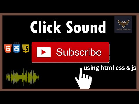 Fun Web Project: Click Sound Button Using HTML, CSS & JavaScript || Hack By Code