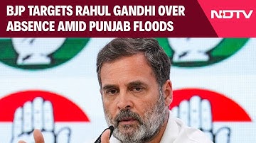 BJP Vs Congress | BJP Targets Rahul Gandhi Over Absence Amid Punjab Floods, Ahead of PM Modi