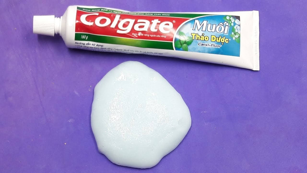 Toothpaste Slime Slime Diy W Just Toothpaste Salt