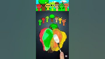 Guess The Final Mixed Color ✨🎨 7 Sprunki! #mixing #colors #sprunki #incredibox #colormixing260 #art