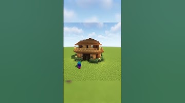 Minecraft: Aesthetic Small Starter House With Worlds Smallest Violin! #shorts #minecraft