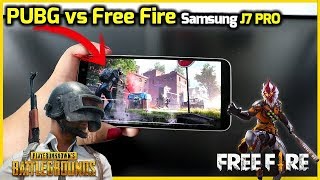 Pubg vs Free Fire en SAMSUNG J7 PRO | Prueba de Juego