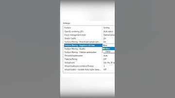 Nvidia Control Panel Texture Filtering Negative LOD Bias Allow or Clamp | NVCP Nvidia App Settings