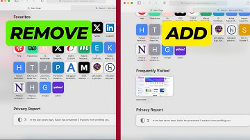 How to Add/Remove Safari Frequently Visited Sites on MacBook/iMac - 2025 (Apple Beginners Guide)