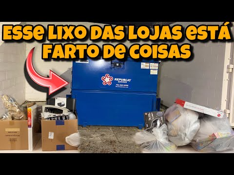 ESSE LIXO DAS LOJAS DOS ESTADOS UNIDOS ESTÁ FARTO DE COISAS! dumpster-basura