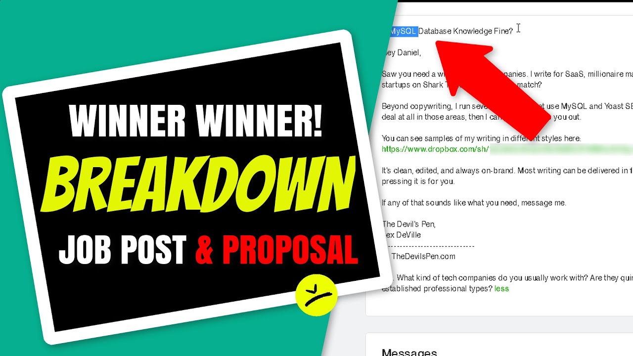 How to Write a Winning Upwork Proposal with a Job Post Breakdown! - YouTube
