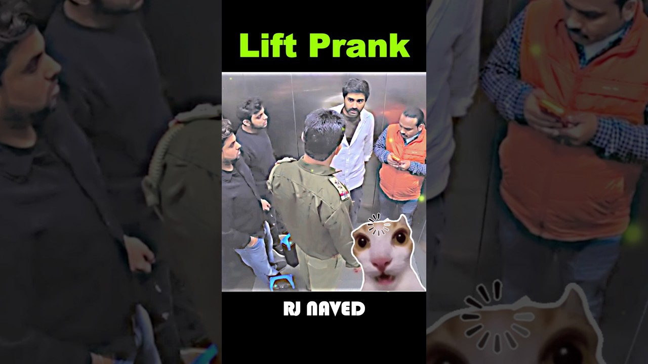 EV kaha hai, Prank in Lift 😂 Don't Miss The End 🤫 Credit- Rj Naved 🤫 