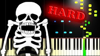 SPOOKY SCARY SKELETONS - Piano Tutorial chords