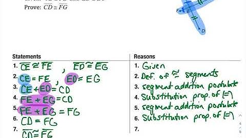 2.7 Proving Segment Relationships Geometry