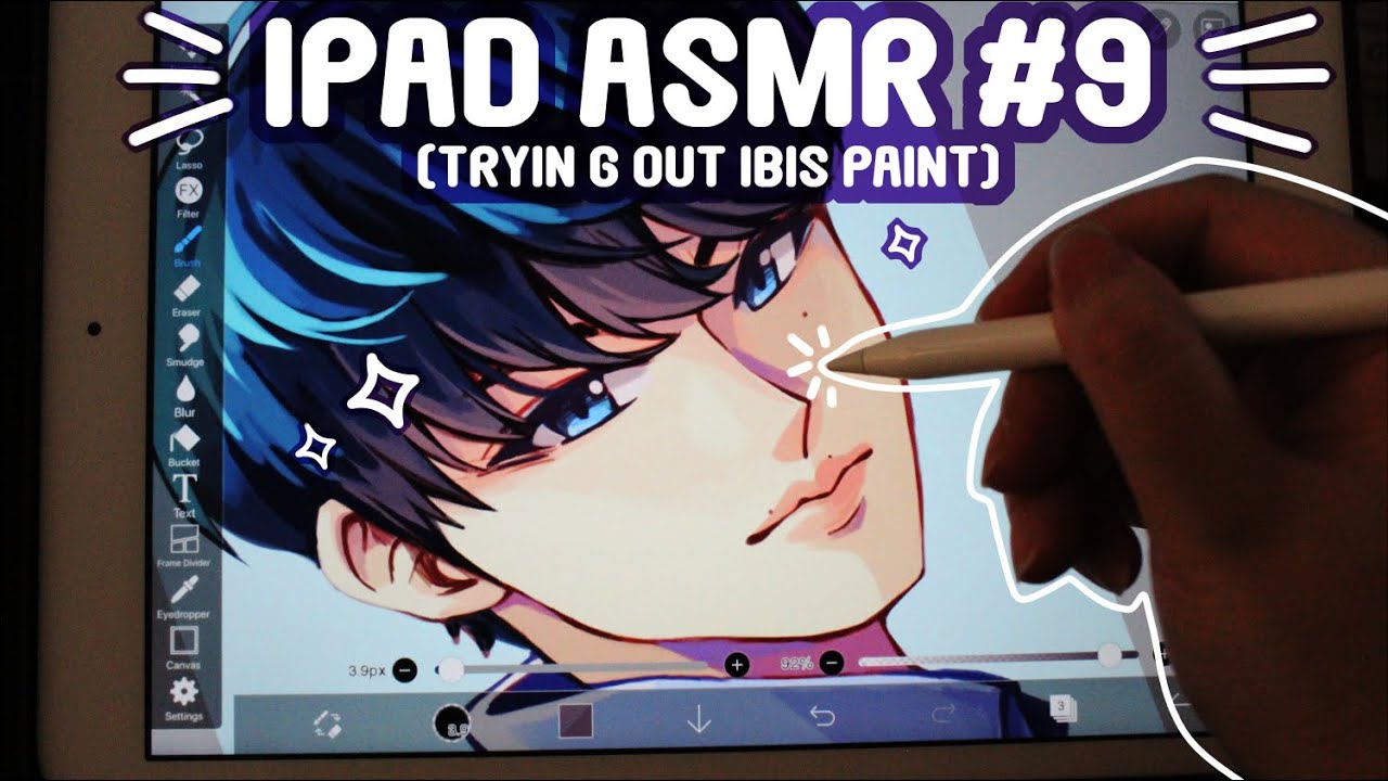 IPAD ASMR 9 Trying Ibispaint YouTube