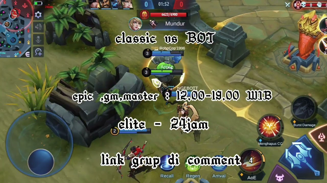 up wr 4mnit end classic vs bot
