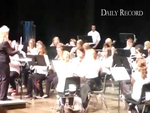 Canon City Middle School Concert Band performs during the Blossom Festival Band Competition at CCHS.