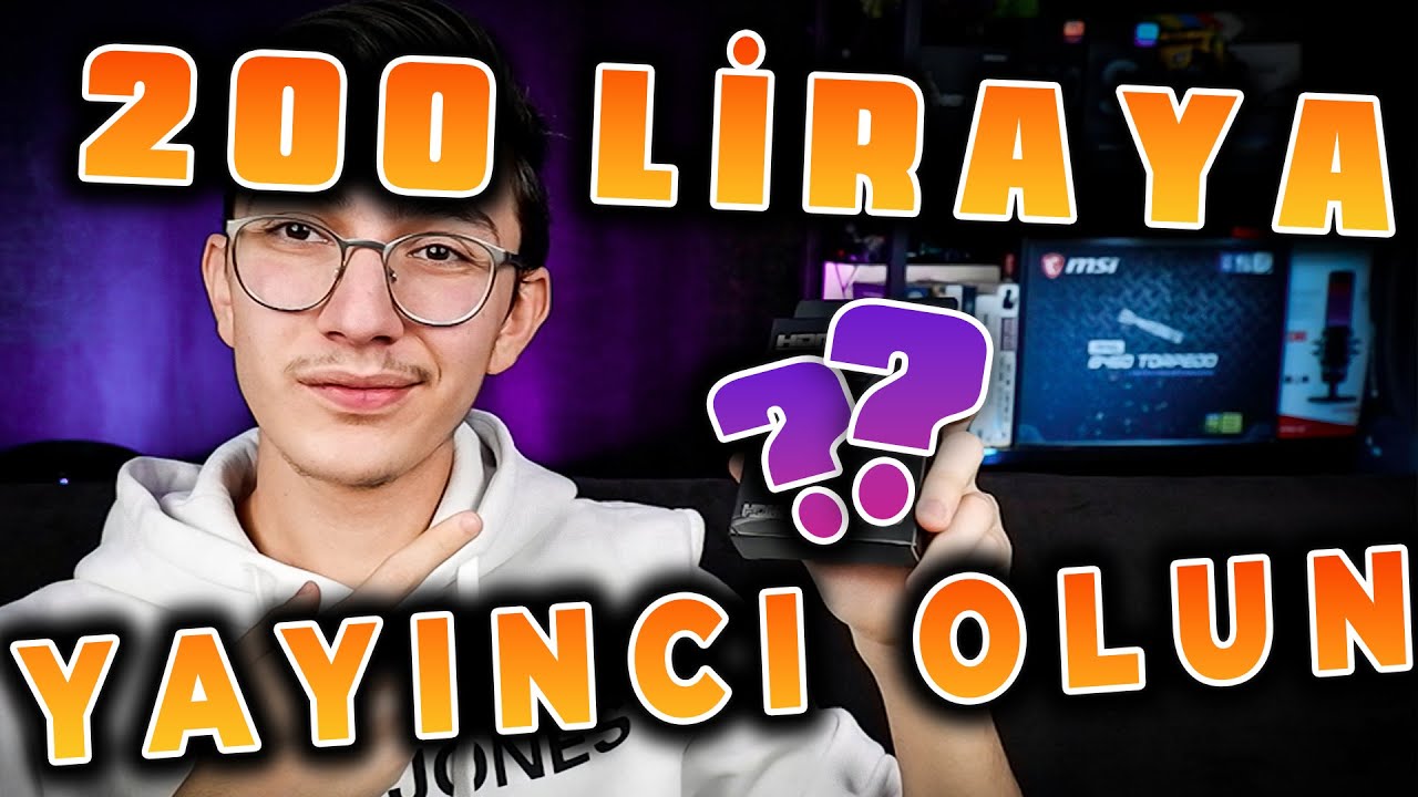 SİZDE YAYIN AÇABİLİRSİNİZ!!-İNANILMAZ ÜRÜN!!-200 TLYE CAPTURE CARD DETAYLI İNCELEME KURULUM!!-