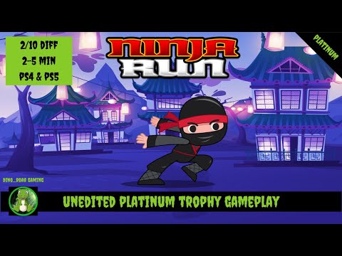 Ninja Run - Full Unedited Platinum Trophy Gameplay (PS4/PS5)