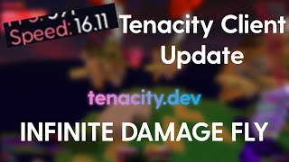 Tenacity client flying nonstop on Hypixel