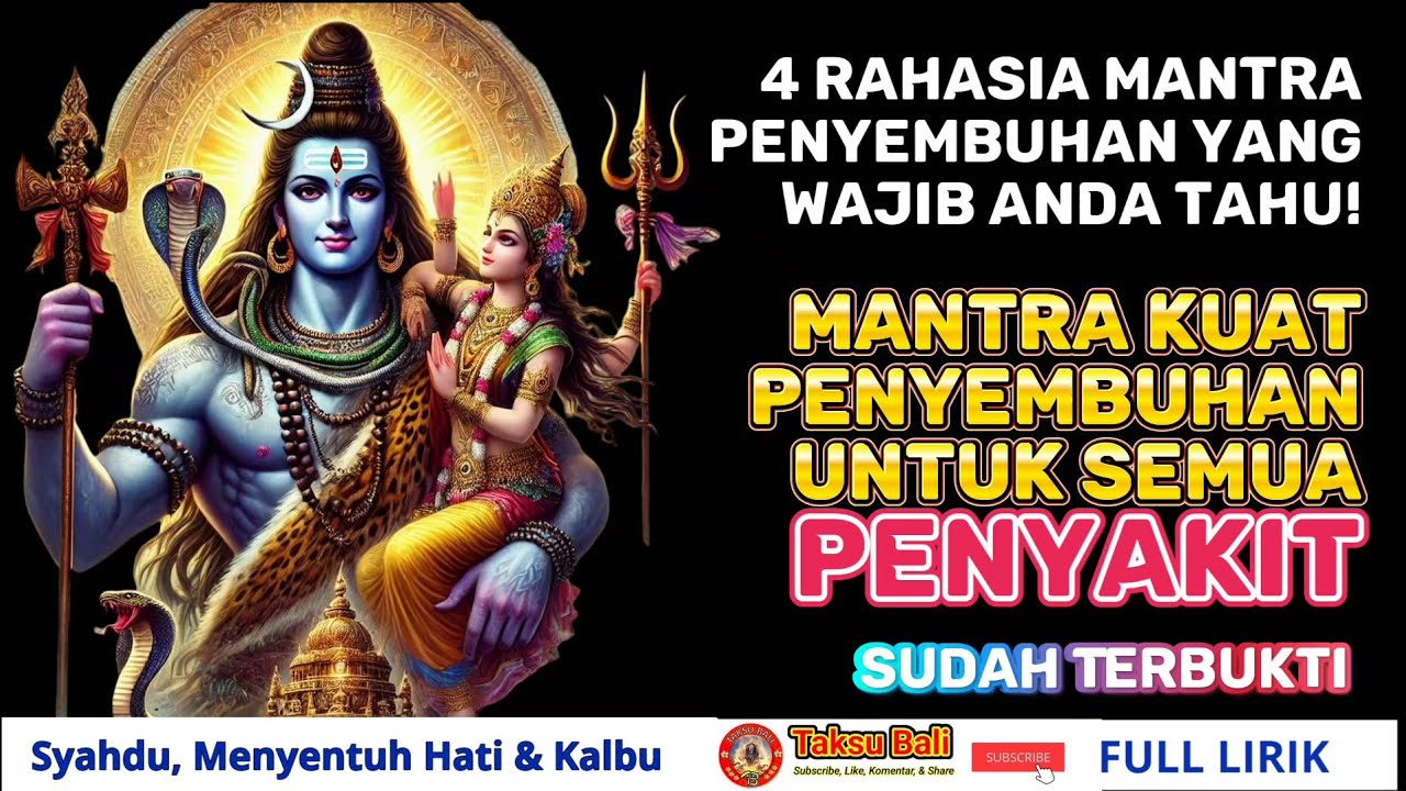 4 Rahasia Mantra Kuat PENYEMBUHAN Untuk Semua Penyakit yang Wajib Anda Tahu | Shiva Shambho Mantra