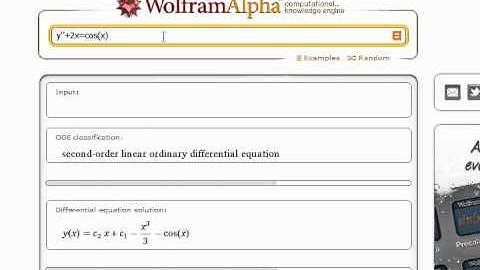 Wolfram Alpha [Ecuaciones Diferenciales] Español