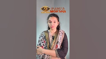 Crucial time for Bigg Boss contestant Ramya Moksha, hear me out #voting #biggboss #ramyamoksha #yt