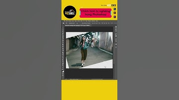 Chỉnh hình bị nghiêng trong Photoshop #shorts