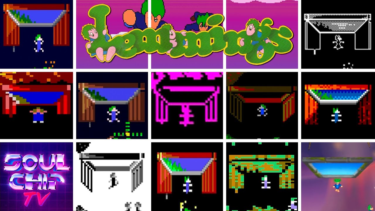 Playable Lemmings made with DHTML - GIGAZINE