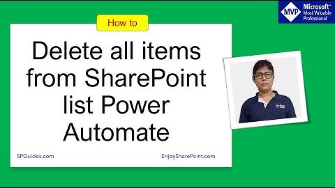 How to delete all items from SharePoint list Power Automate