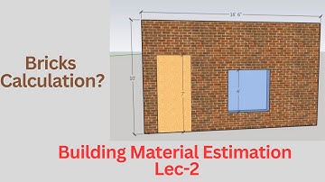 Bricks Calculation For Wall Containing Door and Window