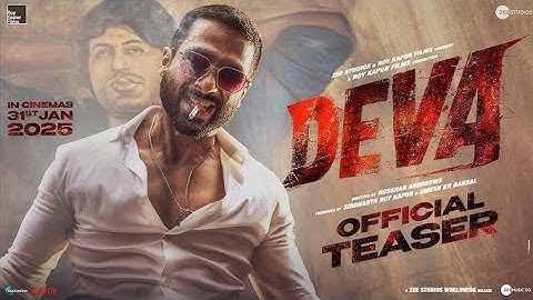 Deva | Official Trailer l Shahid Kapoor | Pooja Hegde | Rosshan Andrrews | In Cinemas 31stJanuary
