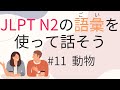 【JLPT N2】の語彙を使えるようになる #11 動物