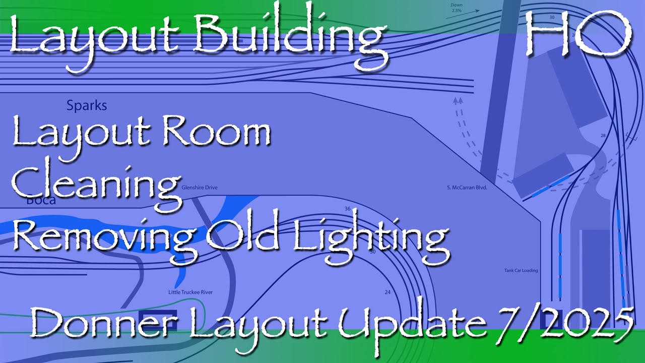 Prepping the Layout Room - Layout Building HO Donner Pass Layout Update July 2025!