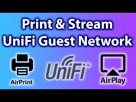 Set Up Printing and AirPlay for UniFi guest network