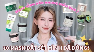 10 MASK ĐẤT SÉT BÌNH DÂN CHO TỪNG LOẠI DA? Giải pháp giảm mụn ẩn, mụn đậu đen an toàn , hiệu quả !