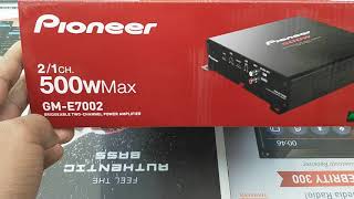 pioneer 500W  2 channel amplifier  Unboxing  GME7002 @raghavacousticsnaraingarh