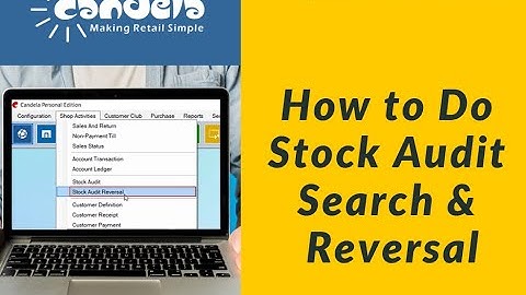 Retail Software: Stock Audit search and Reversal