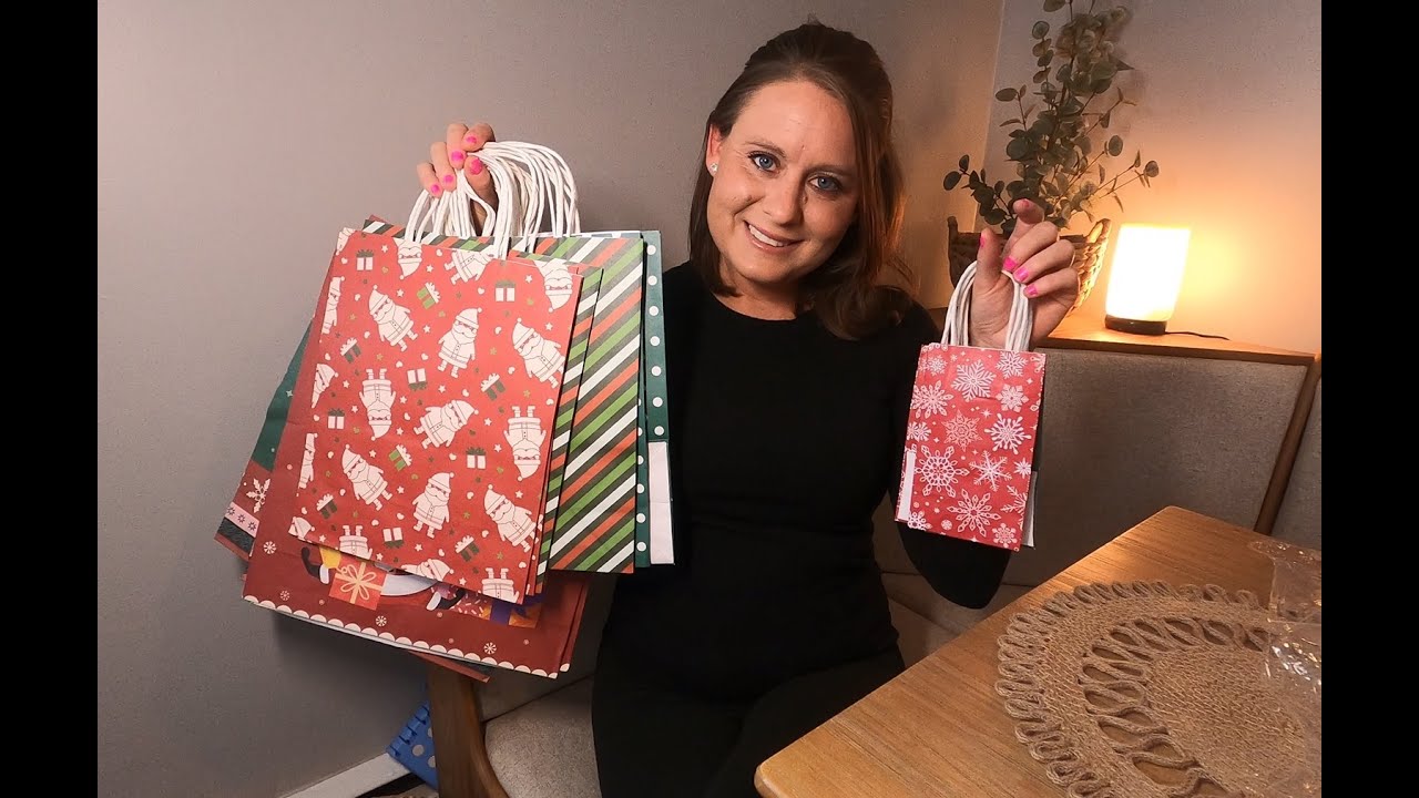 BlessedSeason Christmas Gift Bags 28 Pcs — 12 Designs, 4 Sizes (Small To Jumbo) — Kraft Paper, Reusable Holiday Gift Wrapping Bags - View #6