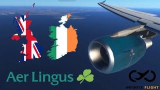 Infinite Flight GLOBAL: London (LHR) to Dublin (DUB) | TIMELAPSE | Aer Lingus | A320