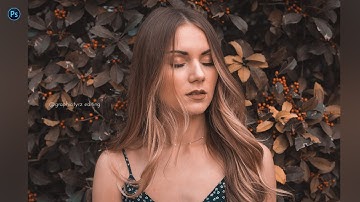 Grey and Orange Color Grade in Photoshop | FREE PRESET