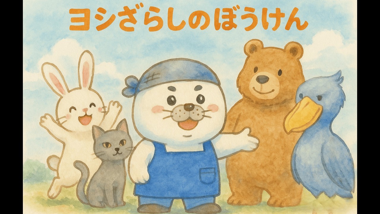 絵本】ヨシざらしのぼうけん ～えがおのたね編～│よしだひでき - YouTube
