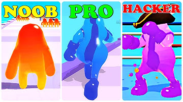 NOOB vs PRO vs HACKER in Jelly Clash 3D