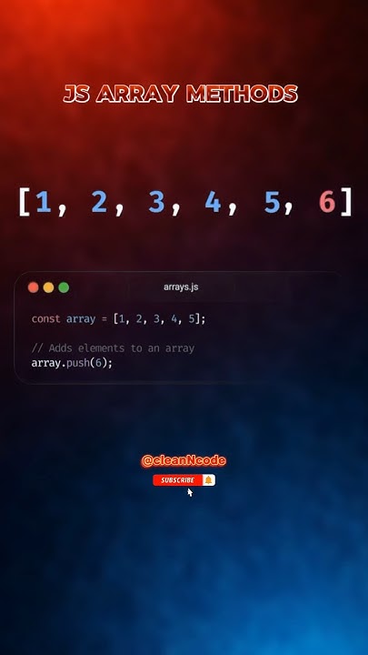 JS: Array Methods 🎉|Subscribe To Our Channel 👆|#html #css #array # ...