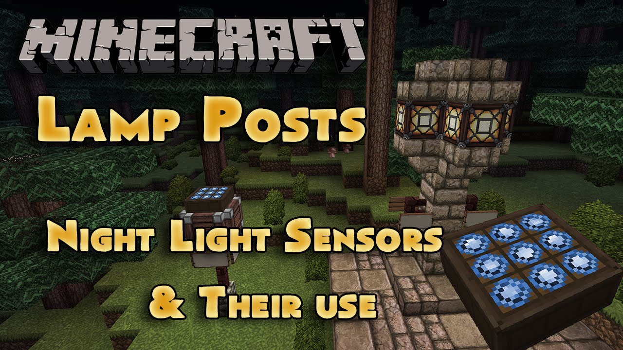 Lamp Posts | Inverted Daylight Sensor | Minecraft 1.8 Snapshot - YouTube