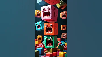 Droping Cube Monster Shortsfeed Shorts 