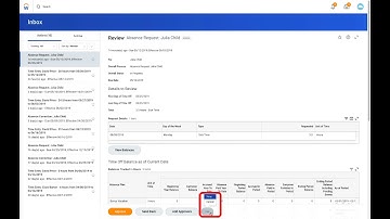 Approving Absence Request