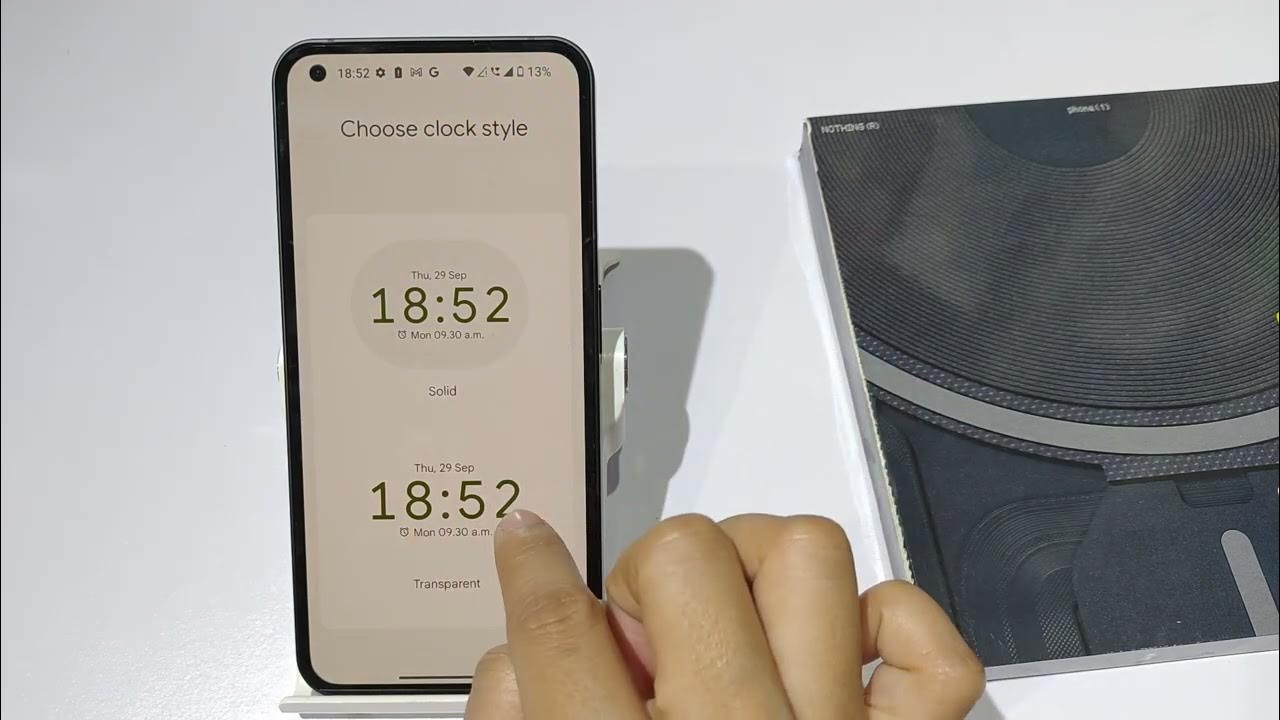 how-to-set-clock-on-home-screen-nothing-phone-1-home-screen-pe-time