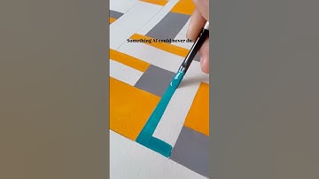 Something AI could never do.. unless openAI releases a new update! #painting #drawing #abstractart