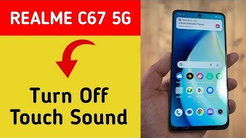 How to turn off touch sound, Realme C67 5G me touch vibration kaise off kare