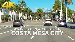 [4K] Driving Costa Mesa City in Orange County, California, 4K UHD