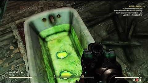Fallout 76 How to Kill a Creature While Intoxicated by Mire Magic Moonshine