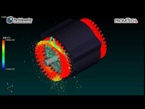 油冷モータのオイル冷却解析/Motor cooling simulation - YouTube